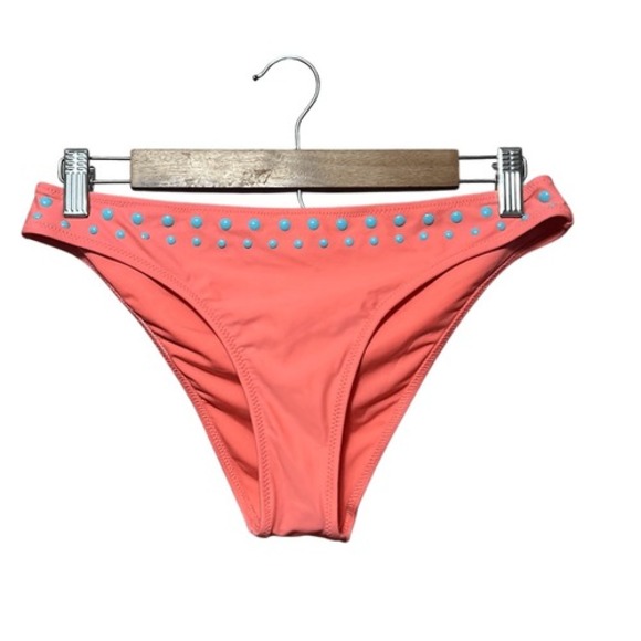 aerie Other - Aerie Cheeky Bikini Bottoms Coral Embellished Size Medium